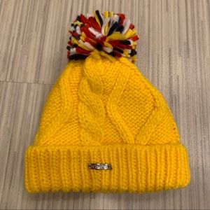 Chaos Beanie Style Fleece Lined Hat in Sunshine Yellow. OS NWOT